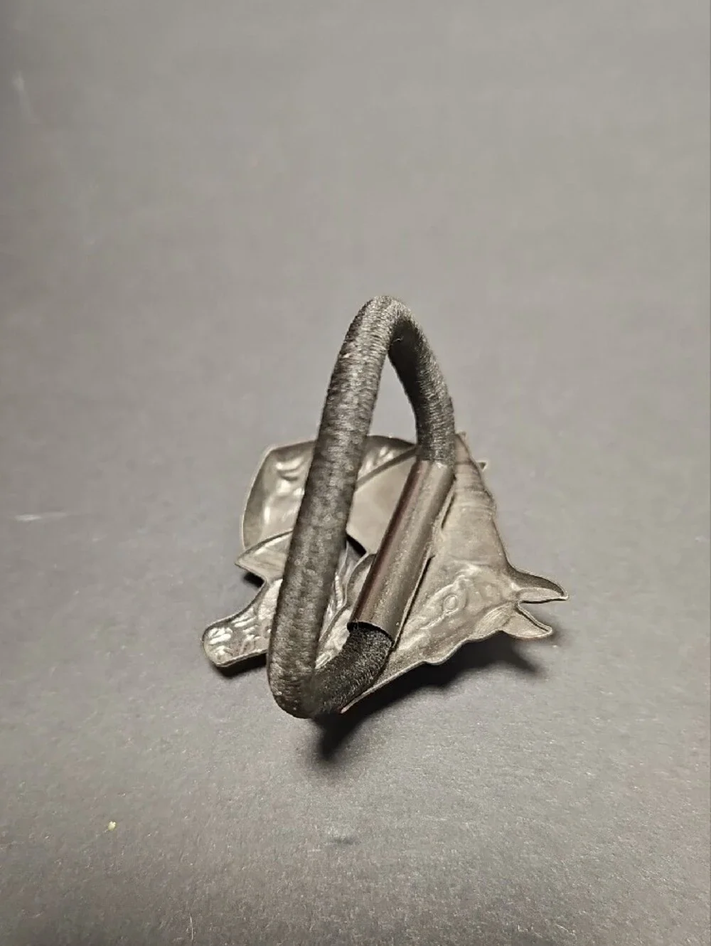 Vintage Horse Trio Metal Hair Tie - Bronze and Gold Tone